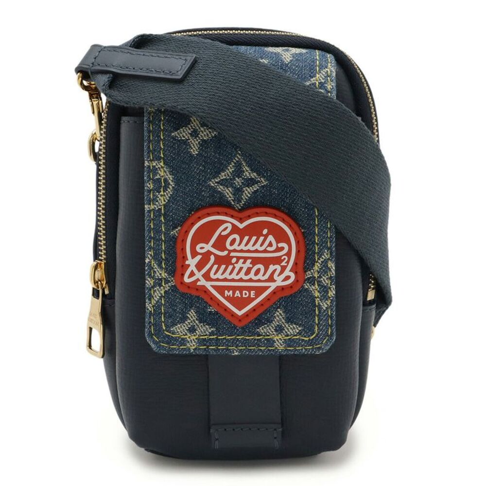 Louis Vuitton Monogram Denim Double Phone Pouch Bag
